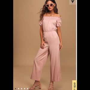 NWT Lulu's Off The Shoulder Jumpsuit